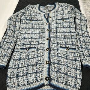 Autumn Cashmere cotton long cardigan XS